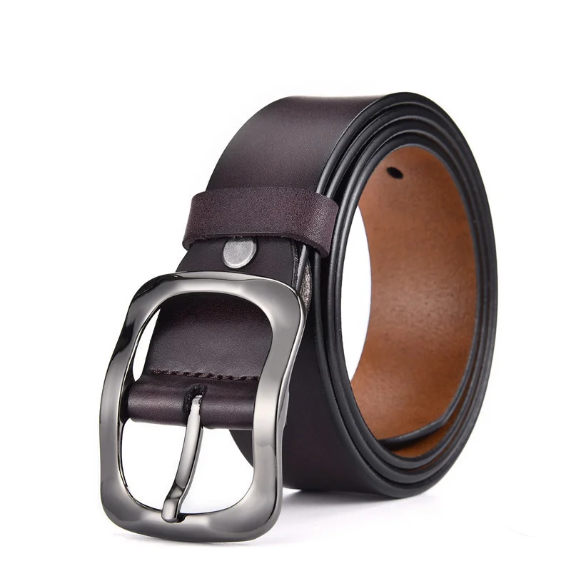 

2019 New High Quality Genuine Leather Luxury Strap Belts For Women Jeans Casual Belt Pin Buckle Waist Belt