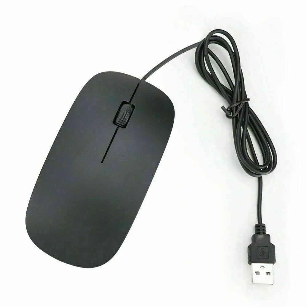 

Wired Mouse Usb Optical Mice For Pc Laptop Computer Scroll Wheel Black