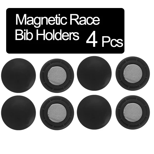 Magnetic Black 4 Марафон, Триатлон, бегущий номер, тройной бег, тканевая Пряжка, фиксирующий номер, зажим, гоночный нагрудник, номер для поясной сумки, тканевые аксессуары - Цвет: Magnetic Black 4