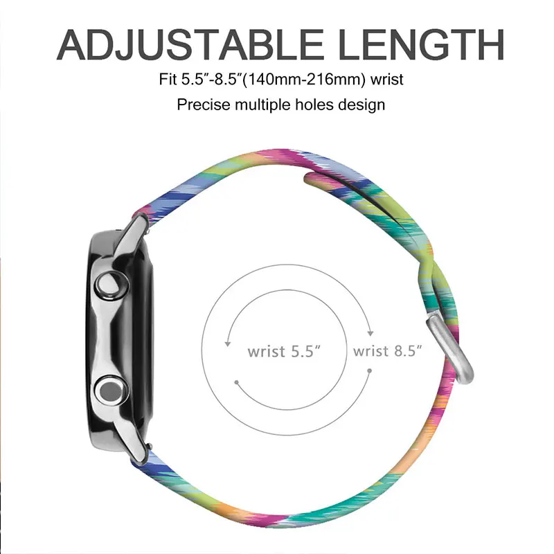 Ремешок силиконовый для Samsung Galaxy Watch 4 Gear S3 Active 2 браслет в стиле граффити HuaMi Amazfit