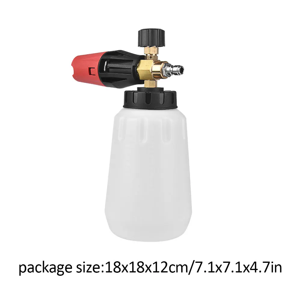 

Pressure Washer Gun Foam Cannon Quick Release Car Wash Foam Lance Washer Dispenser Bottle 1/4 Quick Insert Cleaning Machine