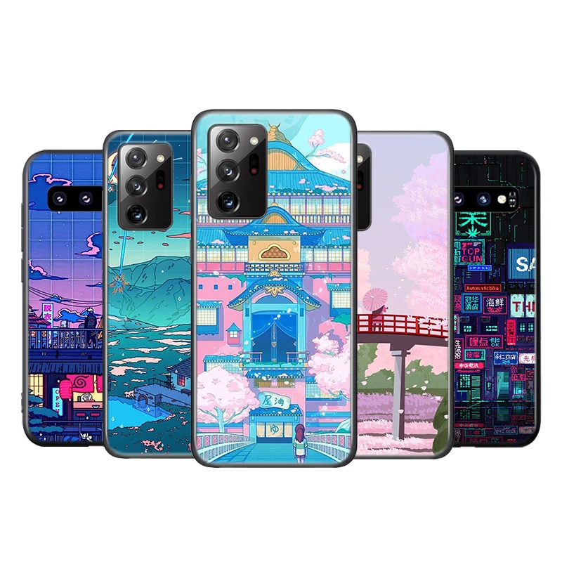 

Art Pixel Aesthetic Silicone Cover For Samsung Galaxy S20 FE Ultra S10 S10E Lite S9 S8 S7 S6 Edge Plus Phone Case