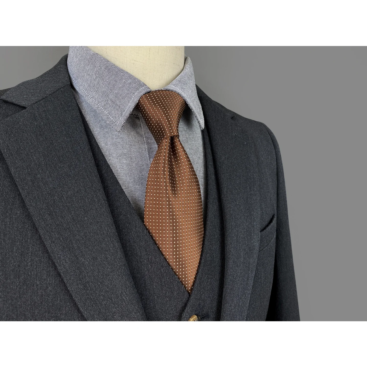 

Colorful Dots 160cm 63" Long Silk Neckties Ties for Men Grey Solid Color Wedding Guest Gift Party Checkes