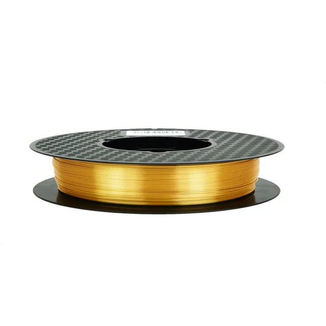 Silk Gold Шелковая нить для 3D-принтера PLA, 1,75 мм, 500 г, нить для 3d-печати, шелковистая блестящая 3d-ручка, материалы для печати, блестящий металлический, как на ощупь - Цвет: Silk Gold