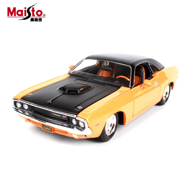 Maisto 1:24 1970 Dodge Challenger модель автомобиля из сплава литье под давлением модель автомобиля моделирование украшение автомобиля коллекция подарочная игрушка