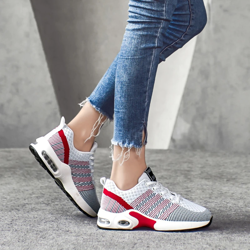 Легкие женские кроссовки для бега с воздушной подушкой смешанные цвета