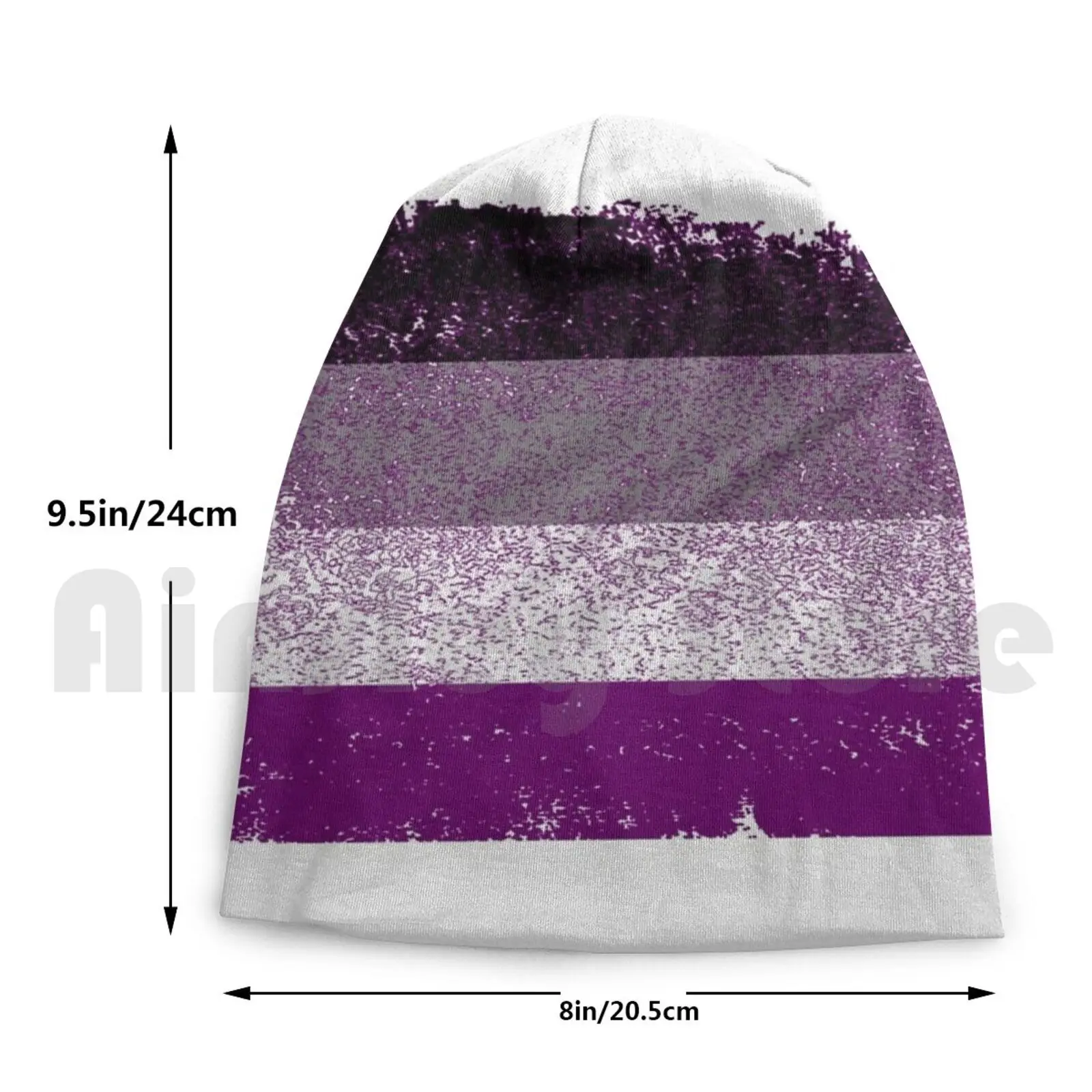 

Distressed Asexual Pride Flag Beanies Knit Hat Hip Hop Queer Queer Pride Pride
