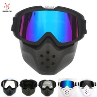 retro face mask goggles motorcycle racing goggles outdoor riding glasses cycling glasses