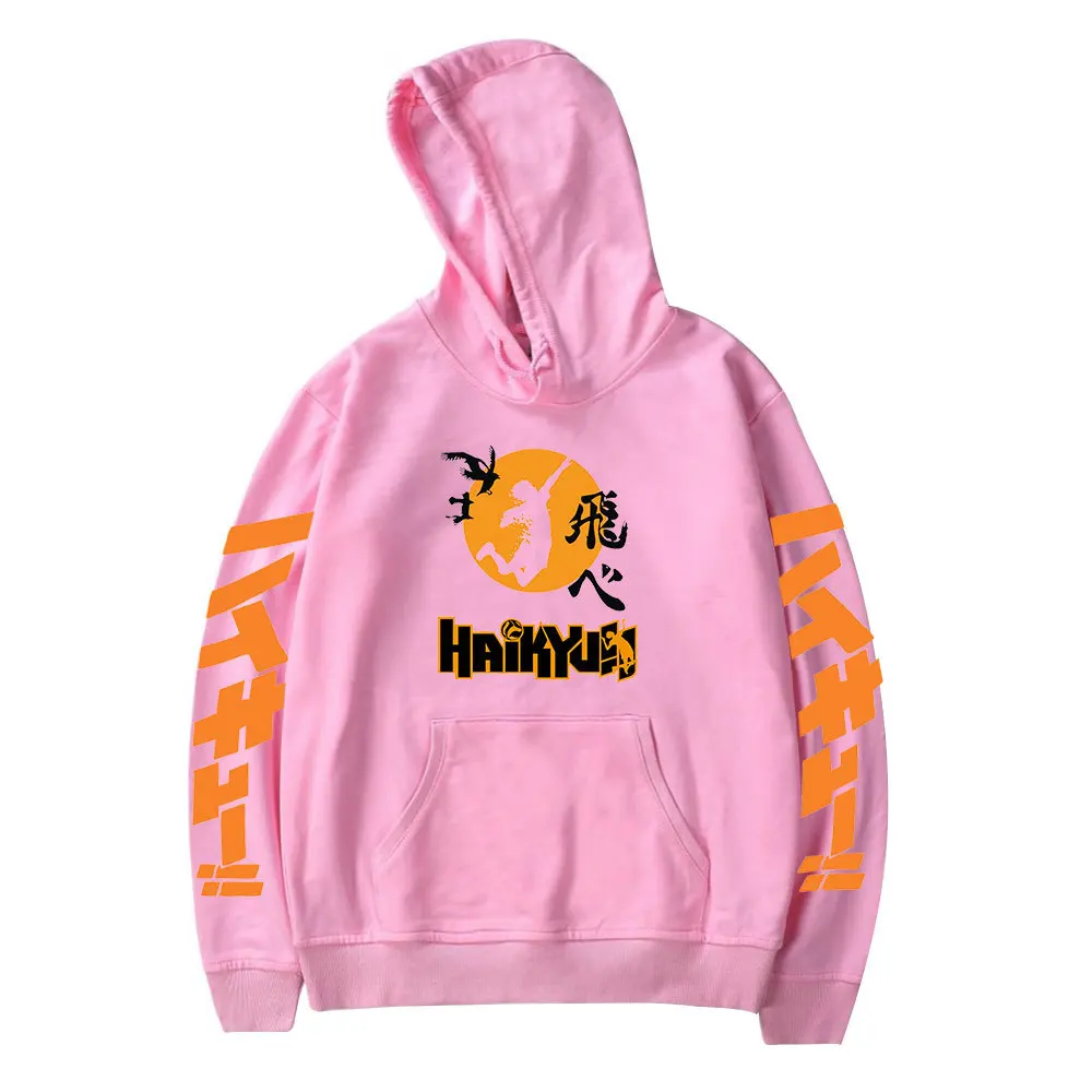 

2020 New Haikyuu Hoodie Casual Sweatshirt Teenager Adult Kids Pullover Hooded Long Sleeve Pattern Streetwear Clothes