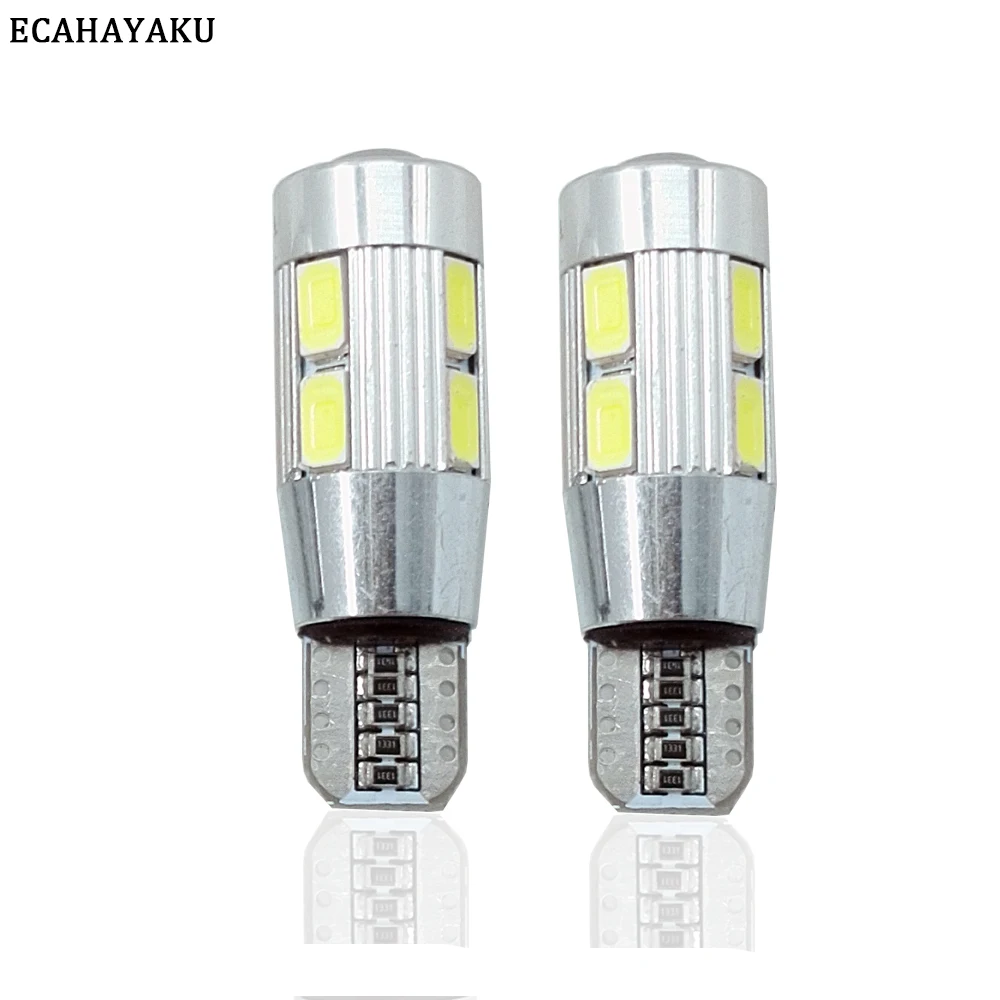 ECAHAYAKU 10 шт. 5 Вт T10 10SMD 5630 Светодиодная лампа автомобильные Габаритные фонари W5W 501