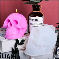 diy skull epoxy mold hand pendant bag chain skull silicone mold decoration crafts candle jewelry mold making tools