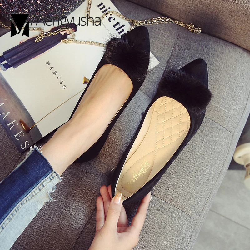 Женские леопардовые туфли на плоской подошве классические из меха норки лоферы