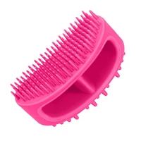 pet bath massage brush grooming comb with soft silicone bristles for shampoo and massage dogs and cats with short or long hair