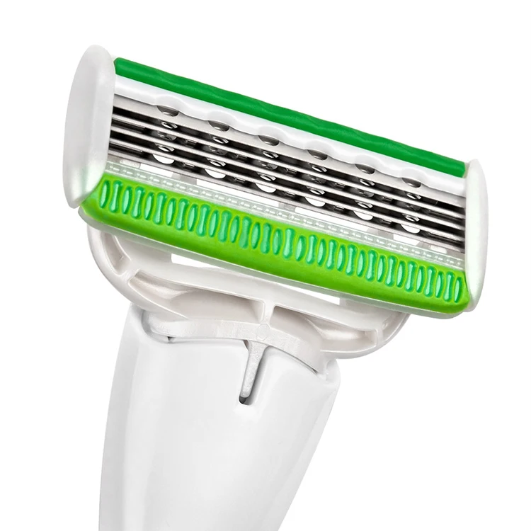 QShave Green Series Blade Леди персонализированные головка для бритвенного станка X5 США лезвие Для женщин бритвенное лезвие, 4/8/16 системы безопасности картриджи