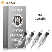 20pcsbox tattoo cartridge needles 1207rs 0 35mm cartridge tattoo needles round liner for tattoo machine pen tattoo supplies