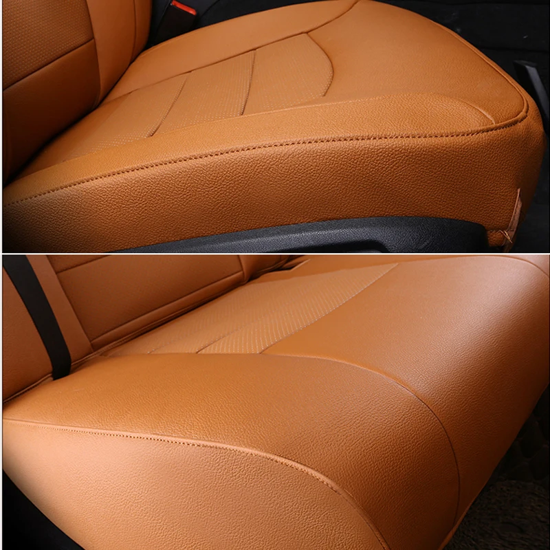 AUSFTORER Exact Fit Automobiles Seat Cover for Buick Enclave Genuine Leather Covers All 7 Seats Support Cushion Accessories | Автомобили и