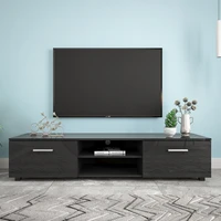 3 colors 63x16x14inch tv cabinet stand media console entertainment center television table with 2 storage open shelvesus w