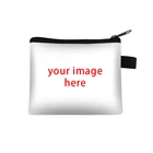Настраивайте ваше изображениелоготипимя кошелек для монет женская сумка для карт для мальчиков и девочек кошелек Портативная гарнитура мини сумки для помады