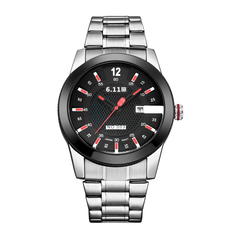 611-003-5 611 солнечные часы лучший бренд часы Мужские reloj macsulino light kinetic energy кварцевые часы со стальным ремешком водонепроницаемые часы с календарем Мужские - Цвет: 611-003-5