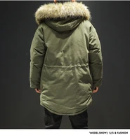 Mens long winter coat warm coat new mens winter jacket jacket high quality cotton loose mens long coat