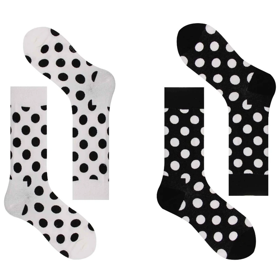 Лидер продаж счастливая пара Носки Веселые красочные точка хлопок акции