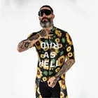 Мужской комплект из джерси и шортов Love The Pain, комплект из дышащего трикотажа с короткими рукавами и шортов, для активного отдыха, с защитой от УФ-лучей и теплоотдачей