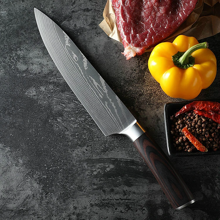 Высококачественный японский нож шеф повара из нержавеющей стали универсальный