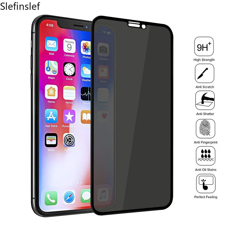 Полноэкранное защитное закаленное стекло для iPhone X XS MAX XR 11 6 7 8 Plus|Защитные стёкла