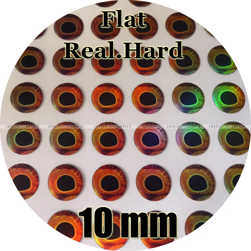 

10 мм, плоские, настоящие, жесткие, оптовая продажа, 400 плоские глаза, вязание мушек, зажим, изготовление приманки, спиннерские приманки, ремес...