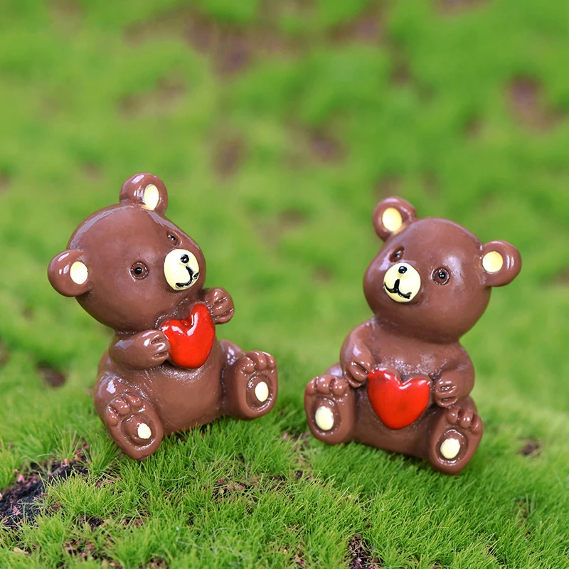Сказочный домик для сада Миньоны заботливый медведь украшение дома аксессуары
