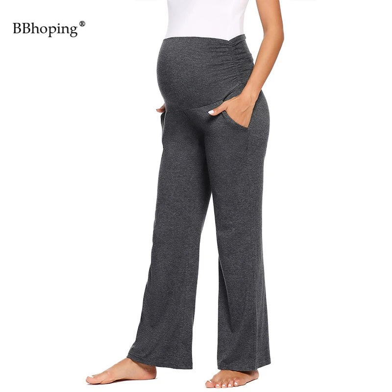 Женские брюки для беременных широкие/прямые штаны отдыха Брюки тренировочные