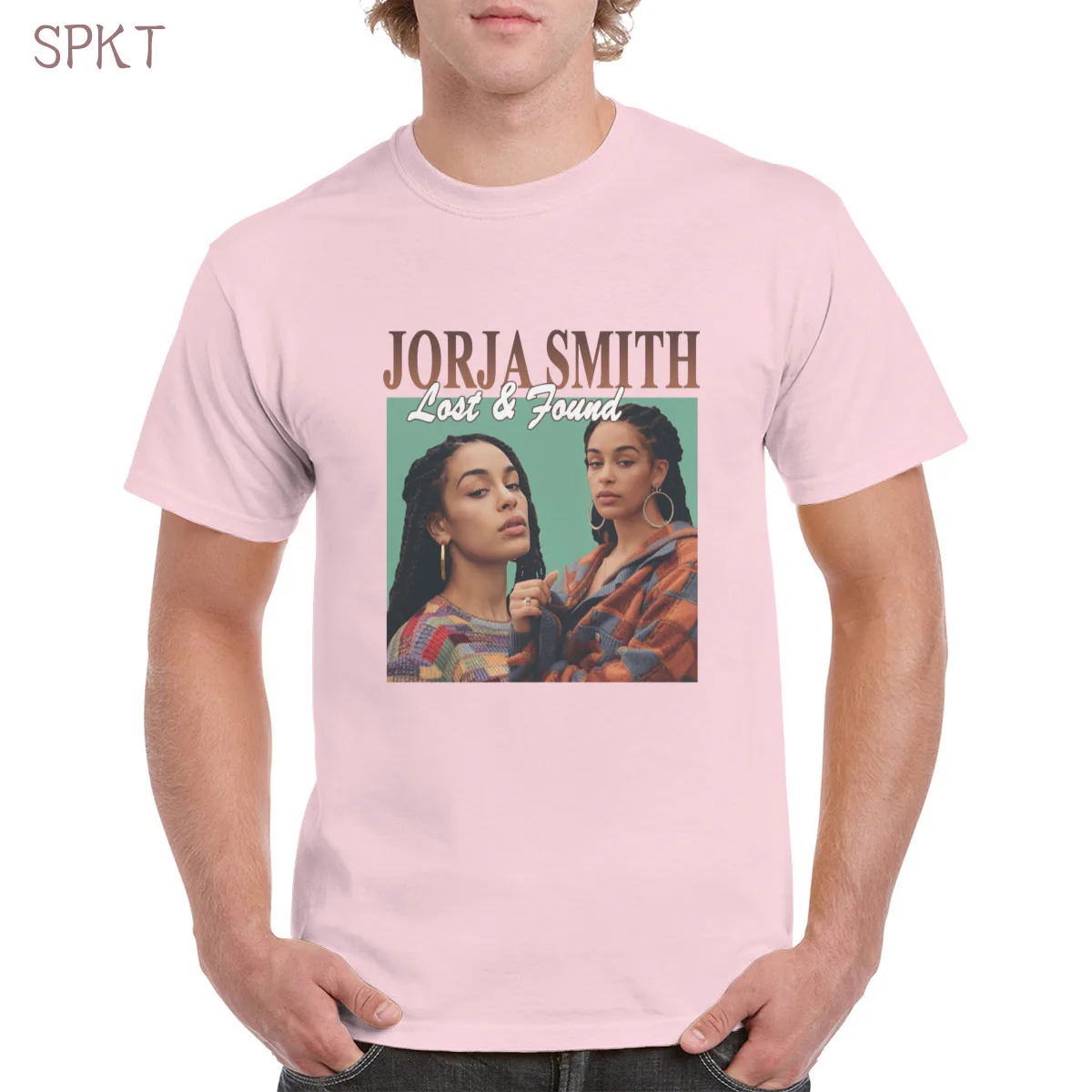

100% cotton Gothic streetwear hip hop Tees Music singer Jorja Smith cover t shirt Harajuku punk oversized women/men's T-Shirts