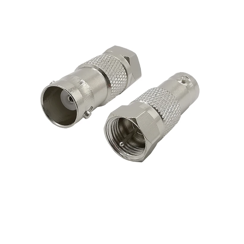 1Pcs Type F Male Plug to BNC Female Jack Straight RF Connector Adapter for CCTV TV Coaxial connector |
