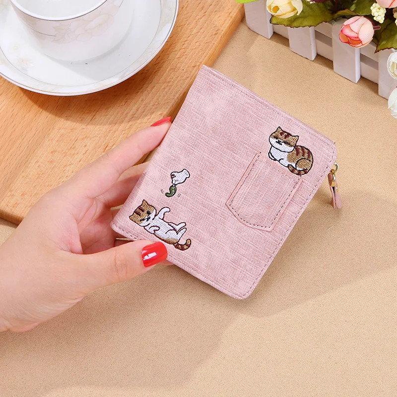 Кошелек женский кожаный с вышивкой кошелек отделением для монет и карт 2020 | Багаж