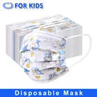 Маска детская одноразовая 3-слойная с рисунком кошки, 1050100 шт.