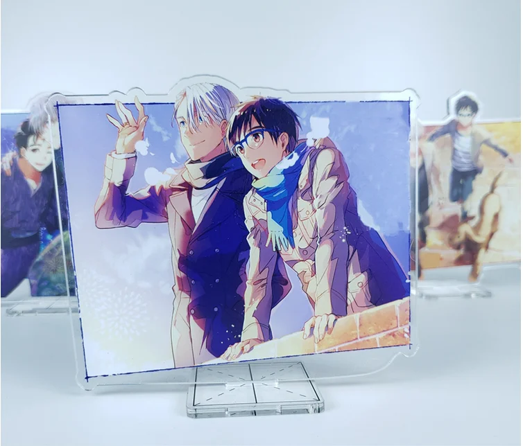Аниме Юри! На ледяной Katsuki Yuri Косплей стенд фигурка акриловый Виктор Никифоров