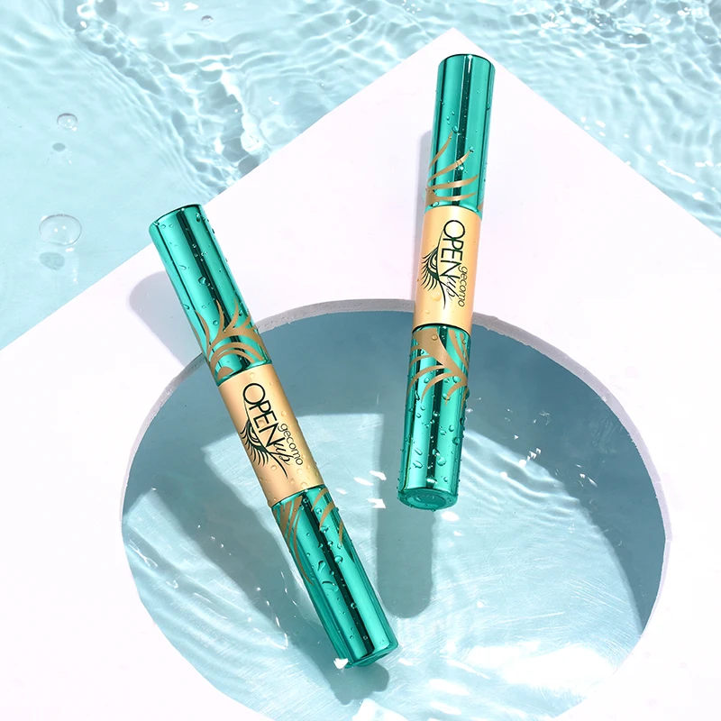 Тушь для ресниц GECOMO двусторонняя вьющаяся водостойкая черная с толстыми тонкими