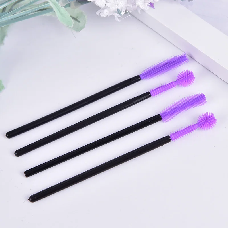 

10pcs/set Eyebrow Brush Make Up Tools Silicone Makeup Eyelash Brush Comb Mascara Wands Eye Lashes Extension Tool