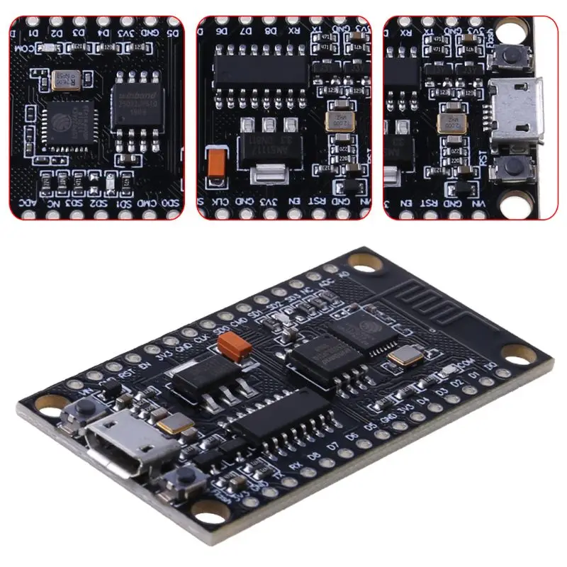 Модуль NodeMCU V3 Lua WIFI ESP8266 + Дополнительная память 32M Flash USB Serial CH340G Новинка|Модули для