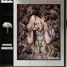 Набор для рисования страшной мозаики, картина из фильма ужасы, алмазная живопись, алмазная Вышивка крестиком, для творчества, 5D Полное Обучение искусству и ремеслу