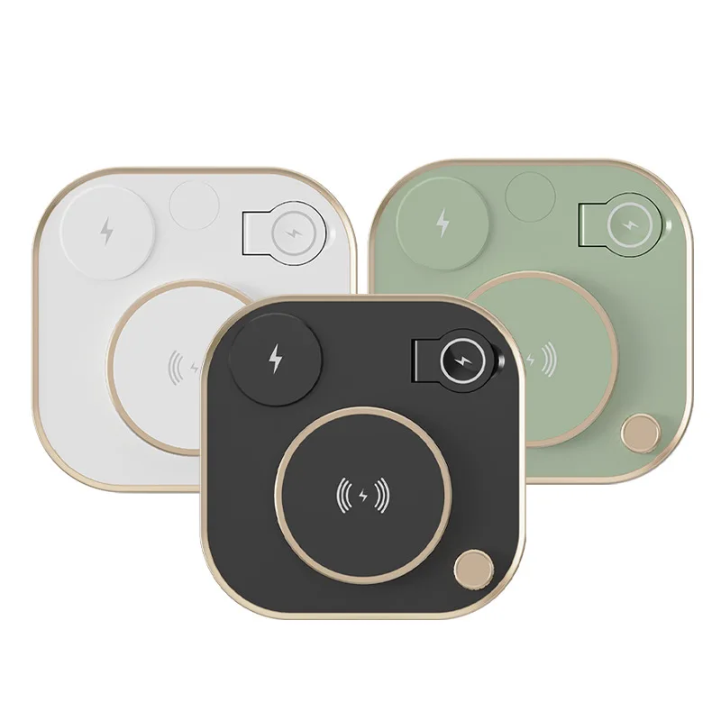 modern led office desk lamp wireless charger lamp 15w fast 3 in 1 wireless charging for iphone phone watch earphone free global shipping