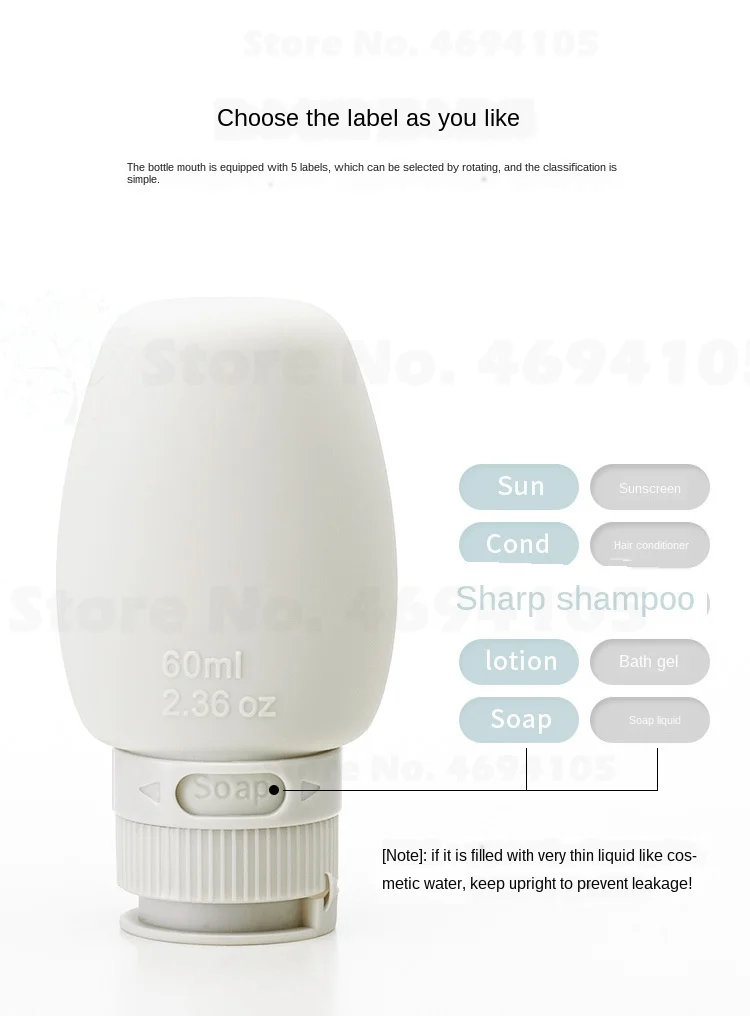 Умный дом портативный чехол для путешествий с отверстием розлива бытовых