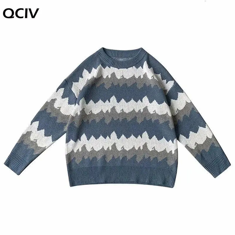 

Winter Sweater Men's Warmth Fashion Retro Casual Knitted Pullover Men Wild Loose Korean Knitting Sweaters Mens Clothes M-2XL