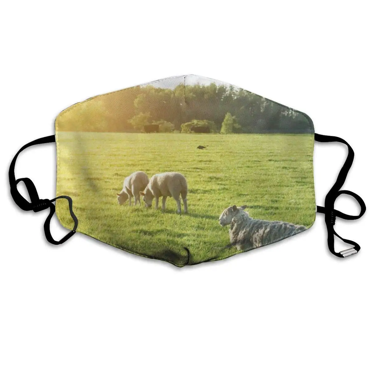 

Dustproof Cute Sheep Mouth Cover Mask Protective Warm Windproof Mask