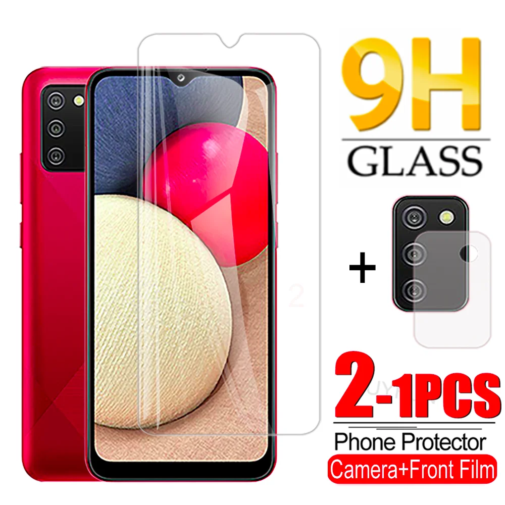 

1-2Pcs Camera lens protective Glass and 3D tempered glass For Samsung A02s EU A12 SM-A125F/DSN Screen Film Glass