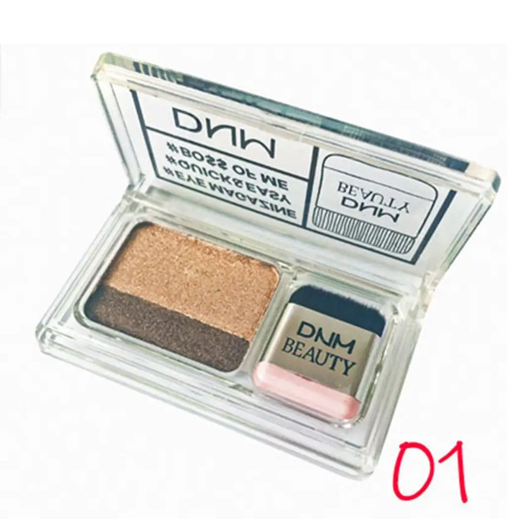 2 цвета Тени для век водонепроницаемые матовые повседневные Китай мерцающие 21 г