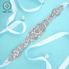 (1 шт.) стразы, Серебряный свадебный пояс, свадебное платье со стразами, аксессуары для свадебного платья, пояс для свадебного платья, WDD1048