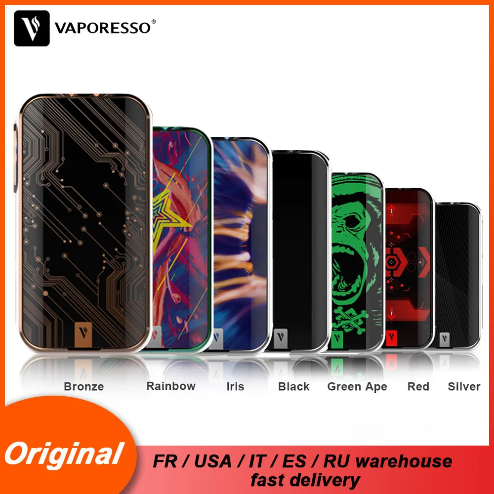 Vaporesso Luxe Mod 220W Vape электронная сигарета подходит для SKRR Tank TC Box 510 thread Atomizer с 2