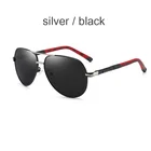 Мужские солнцезащитные очки с пружинной дужкой, поляризационные солнцезащитные очки в алюминиевой оправе, Брендовые очки для вождения в стиле ретро