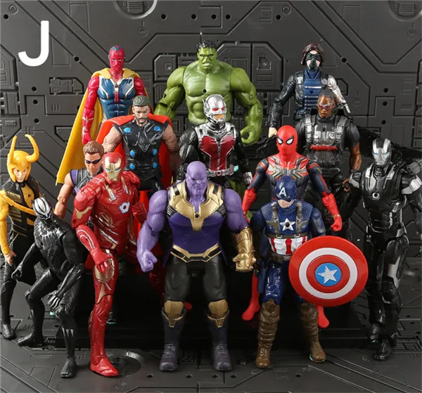 Лимонно-желтый 17 см Marvel игрушки Мстители Бесконечная война Человек-паук ПВХ Фигурки цифры Супергерои Человек-паук Коллекционная модель куклы игрушки - Цвет: Лимонно-желтый